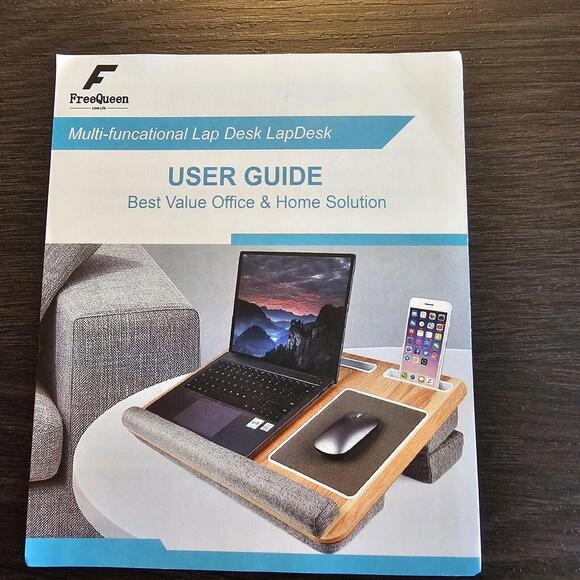 Freequeen Computer Laptop Lap Desk with Cushion And Mouse Pad. - Picture 3 of 15